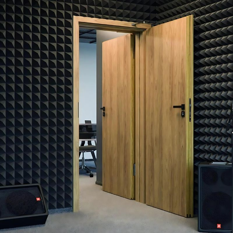 soundproof wooden doors