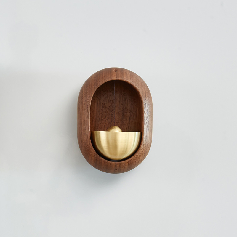 Wooden Magnetic Suction Door Bell Pendant - 图片 3