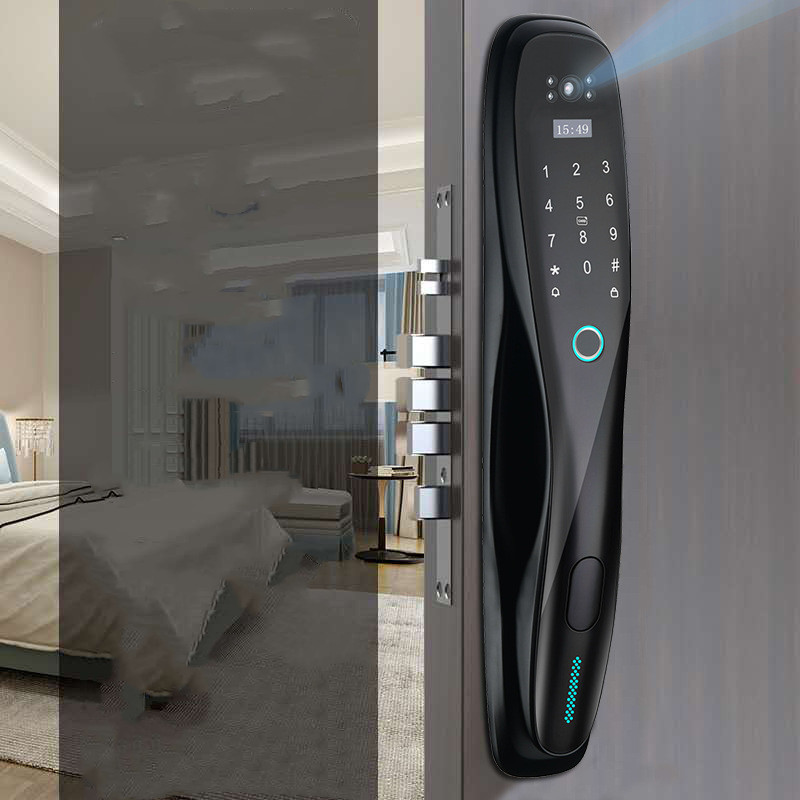 Fashion Smart Lock Wooden Door For Homestay - 图片 3