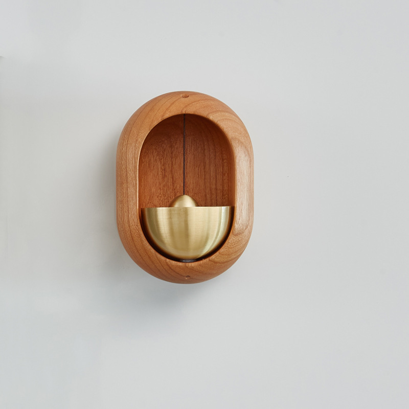 Wooden Magnetic Suction Door Bell Pendant - 图片 4