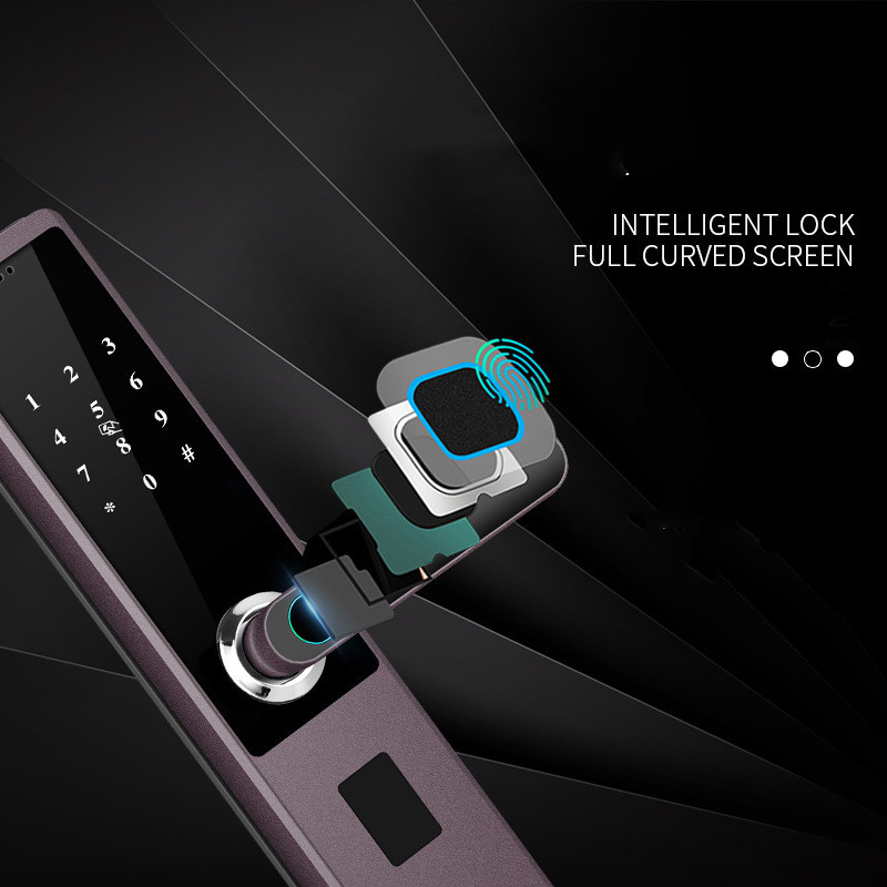 One Grip Fingerprint Lock Household Anti-theft Door Wooden Door Password Lock - 图片 2