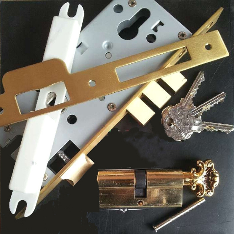 Wooden Door Lock Handle Lock Room Door Lock European Luxury Style Villa Lock - 图片 5