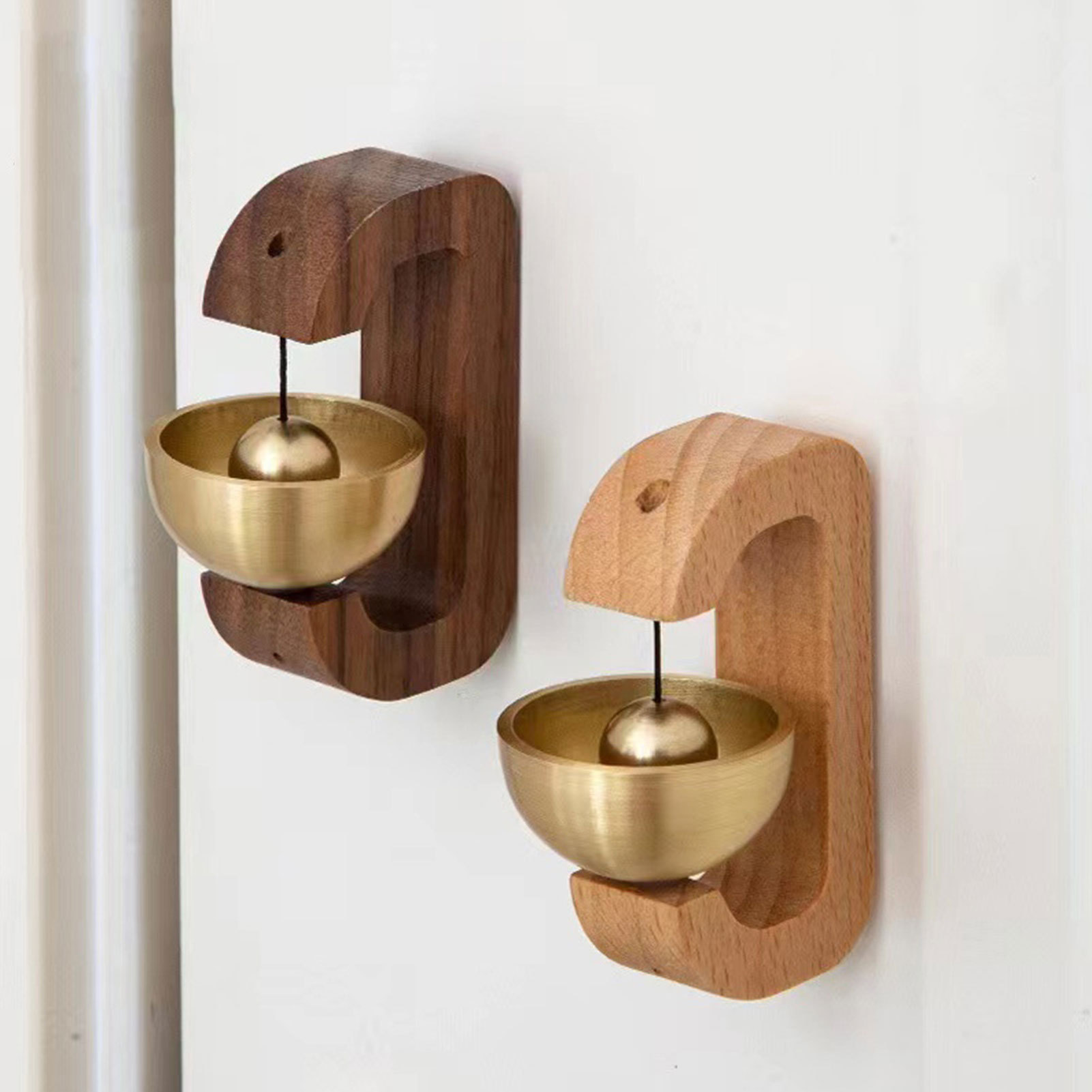 Wind Chime Japanese Dopamine Wooden Sucking Magnetic Door Bell - 图片 2