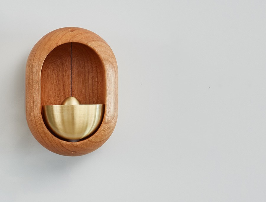 Wooden Magnetic Suction Door Bell Pendant - 图片 6