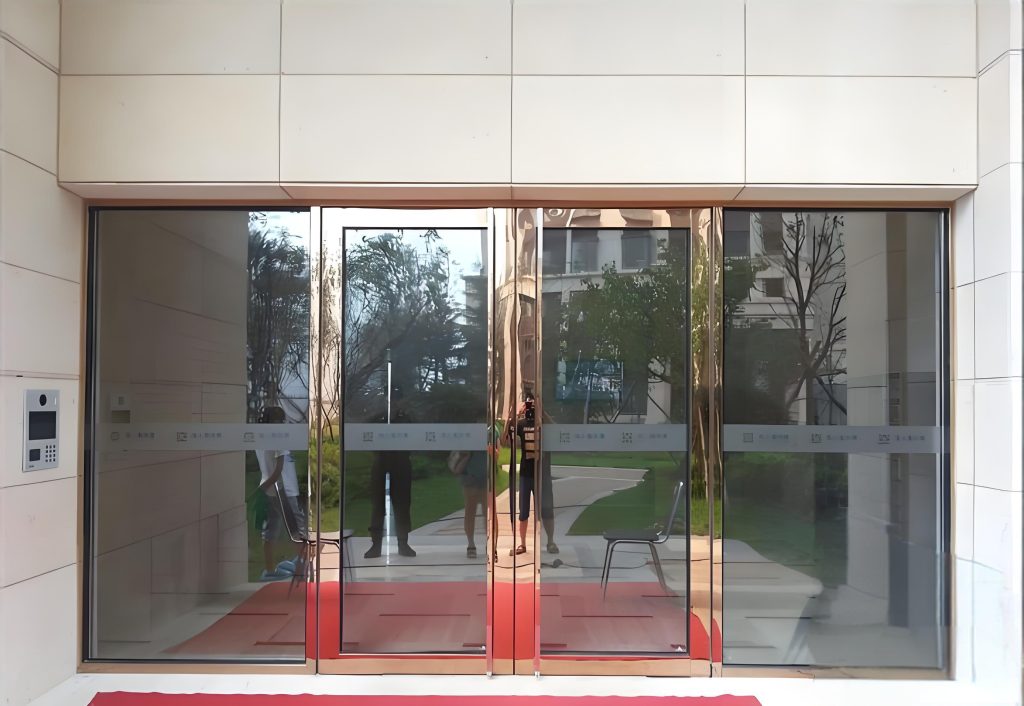 Glass partition doors