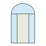 door_with_two_sidelites_and_half_round_transom