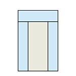 Door with Two Sidelites and Rectangular Transom