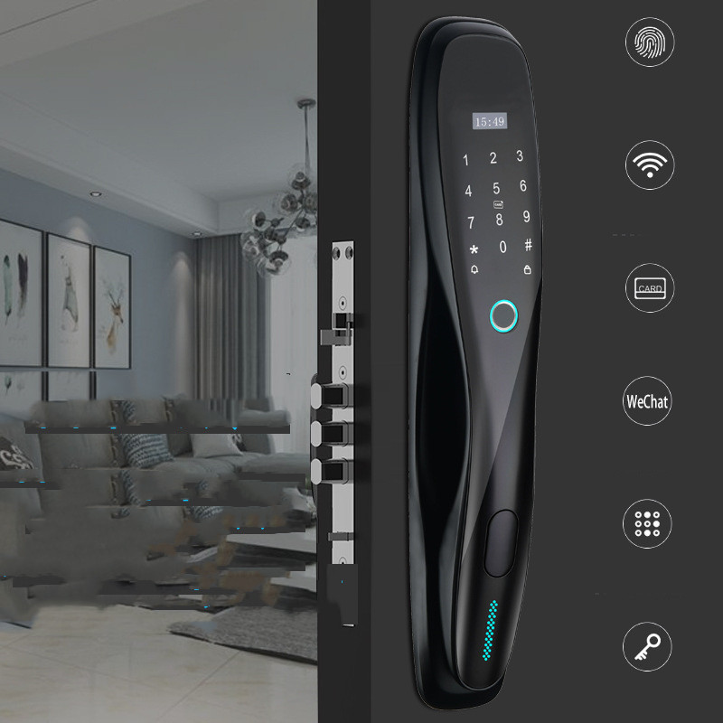 Fashion Smart Lock Wooden Door For Homestay - 图片 2