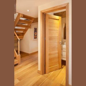 Solid Wood Interior Casement Door Soundproof - Home Library