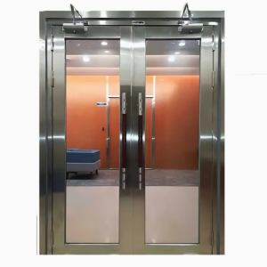 304 Stainless Steel Fire-Rated Doors with Glass - Laboratory