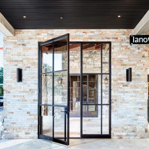 Aluminum Commercial Casement Glass Door with Thermal Break