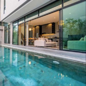 Aluminum Sliding Patio Door Double Glazed - Energy Efficient