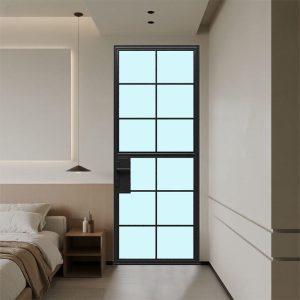 Corten Steel Single Glass Casement Door - Custom Dimensions,