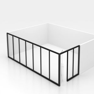 Aluminum Framed Glass Partition Wall - Modular Office