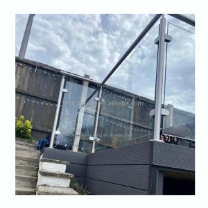 Stainless Glass Column Post Balustrade - Outdoor Glass