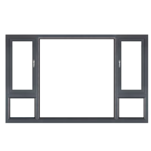 Aluminum Casement Window Black Finish - Factory Direct