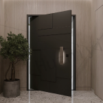 Solid Wood Pivot Front Door | JuSen