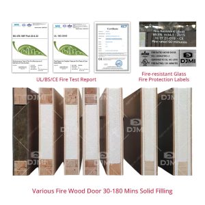 Solid Core Wood Fire Door 2-Hour UL/BS Rated - Commercial