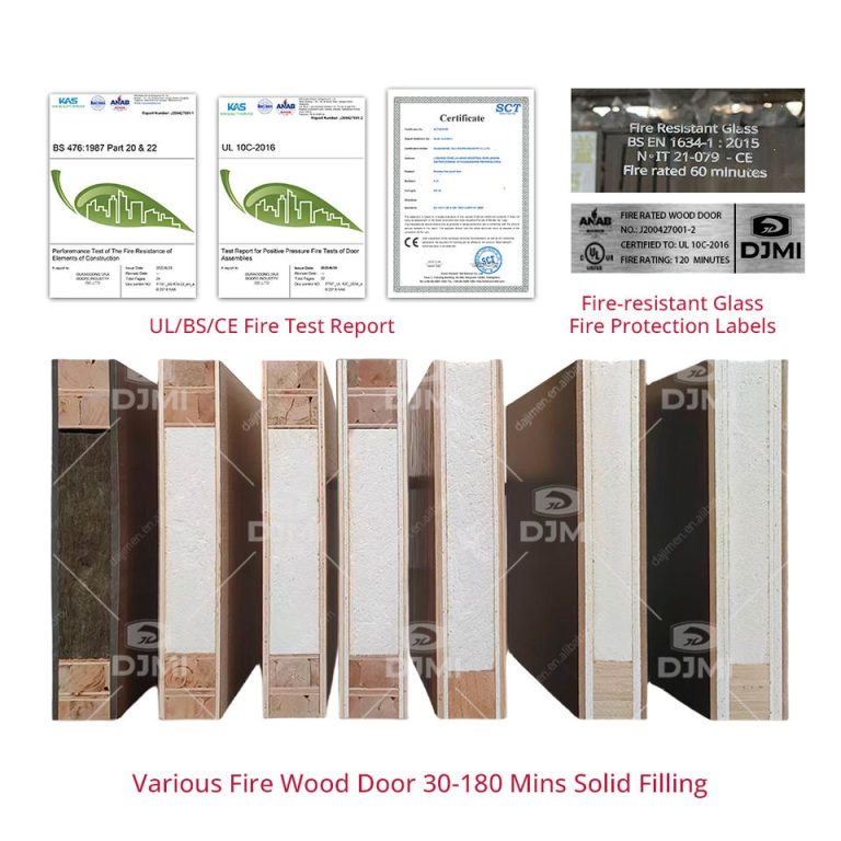 Solid Core Wood Fire Door | Wood Door | JuSen