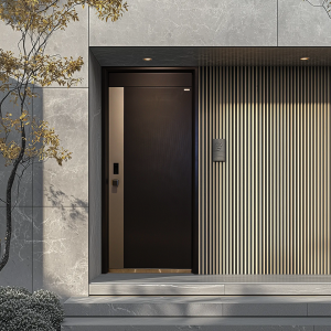 Aluminum Entry Door Custom Modern - Villa Entrance