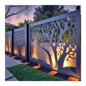Stainless Steel Modular Privacy Screen Laser Cut Fence