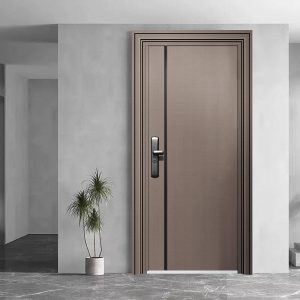 Zinc Alloy Smart Lock Double Steel Entry Door with Anti-Thef