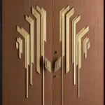 Modern Luxurious Composite Entry Doors Bulletproof Waterproof Pivot Exterior Villa Residence Taihe TH-B01 5 Year Warranty OEM