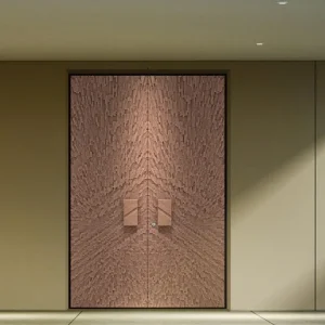 Modern Luxurious Composite Entry Doors Bulletproof Waterproof Pivot Exterior Villa Residence Taihe TH-B01 5 Year Warranty OEM