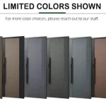 Modern Luxurious Composite Entry Doors Bulletproof Waterproof Pivot Exterior Villa Residence Taihe TH-B01 5 Year Warranty OEM