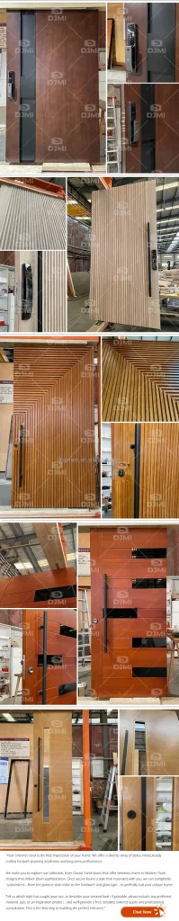 Custom Wood Glass Front Doors | Wholesale Factory Direct | Jusen