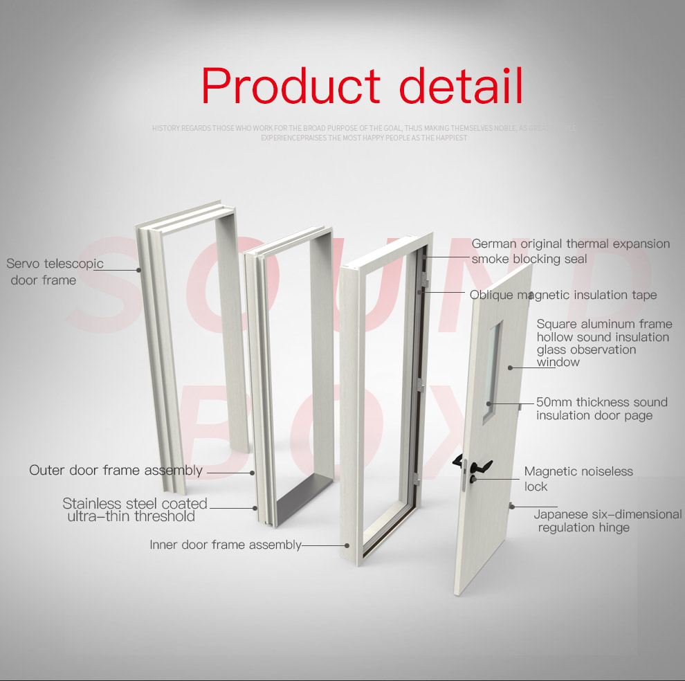Soundproof Door 1 - | Soundproof Door | JuSen 3 Soundproof Door 1 - | Soundproof Door | JuSen - Image 3