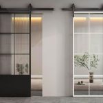 Glass Barn Door Aluminum Alloy Sliding Track System