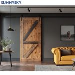 Solid Wood Sliding Barn Door
