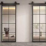 Glass Barn Door Aluminum Alloy Sliding Track System