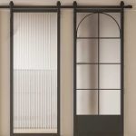 Glass Barn Door Aluminum Alloy Sliding Track System